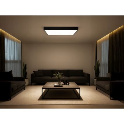 Plafonieră LED LED/340W/230V 3000/4000/6500K 100x100 cm negru