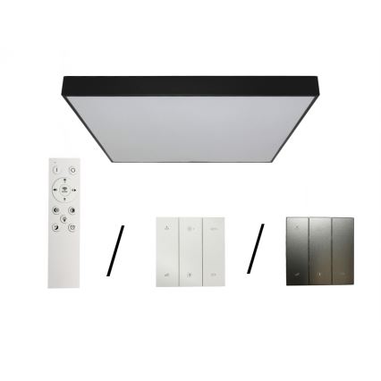 Plafonieră LED LED/340W/230V 3000/4000/6500K 100x100 cm negru