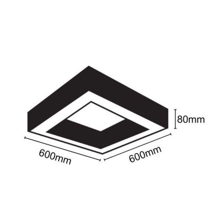 Plafonieră LED LED/40W/230V 4000K 60x60 cm