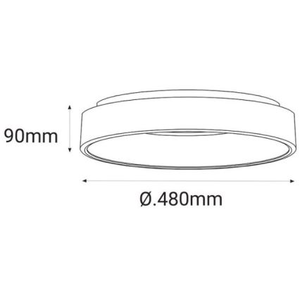 Plafonieră LED LED2 BELLA LED/40W/230V 3000/4000K albă