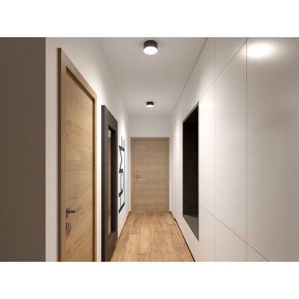 Plafonieră LED LED2 BUTTON LED/17W/230V antracit