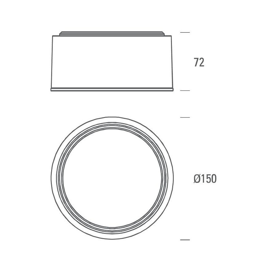 Plafonieră LED LED2 BUTTON LED/17W/230V antracit
