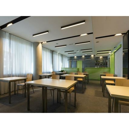 Plafonieră LED LED2 LINO LED/24W/230V 3000K/3500K/4000K negru 90 cm