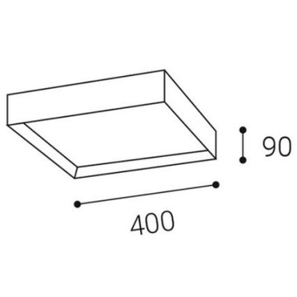 Plafonieră LED LED2 MILO LED/30W/230V neagră 3000/4000K