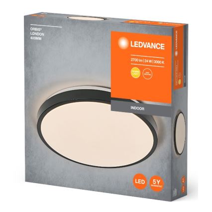 Plafonieră LED Ledvance ORBIS BERLIN LED/24W/230V negru