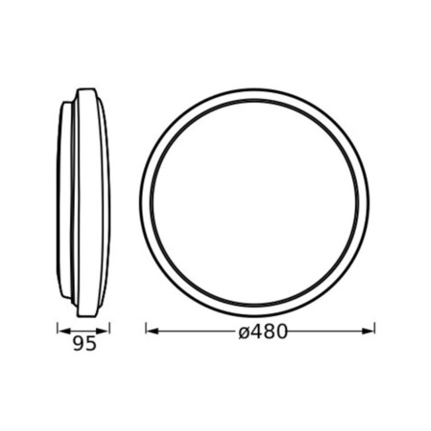 Plafonieră LED Ledvance ORBIS LONDON LED/36W/230V alb