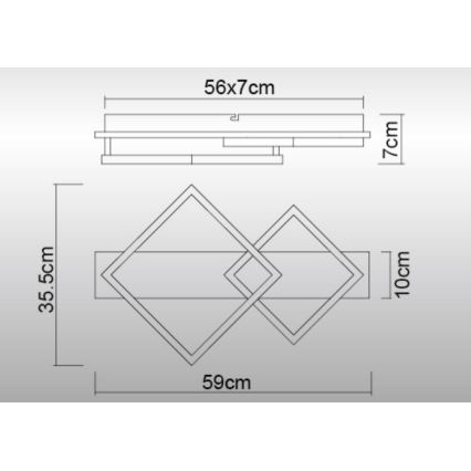 Plafonieră LED Globo LED/24W/230V 3000K