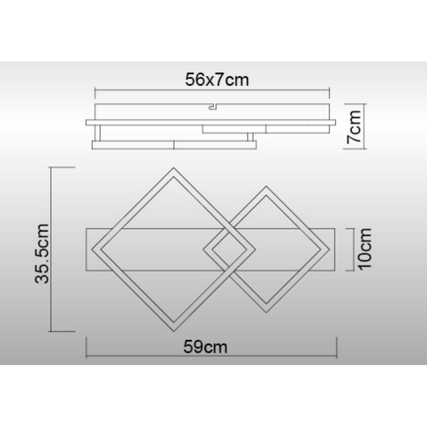 Plafonieră LED Globo LED/24W/230V 3000K