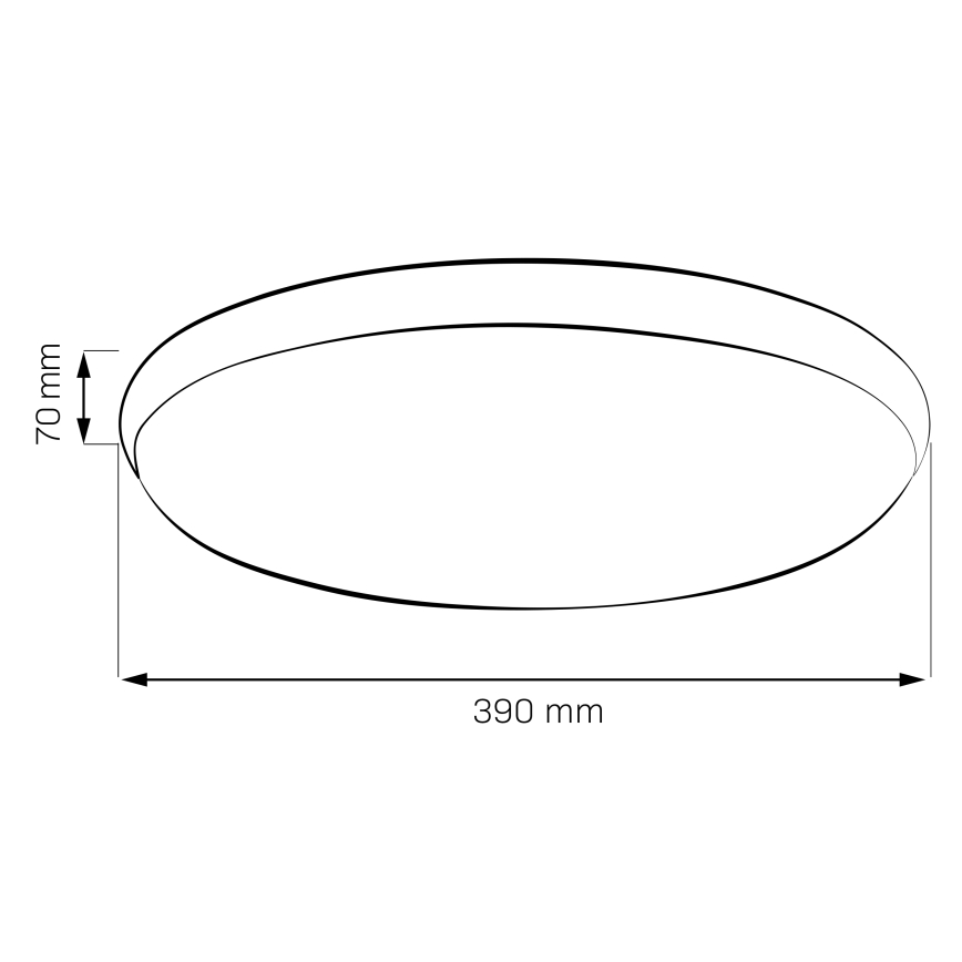 Plafonieră LED LIBRA, 24W/230V, 4000K, Ø 39 cm, crom lucios