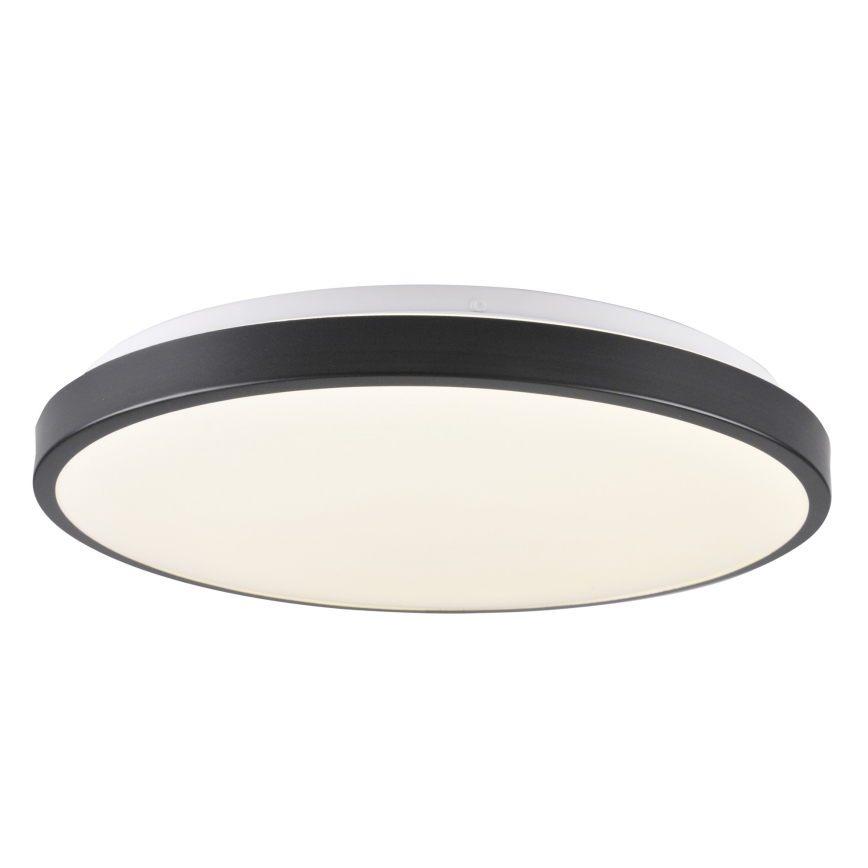 Plafonieră LED LIBRA, 24W, 230V, 4000K, Ø 39 cm, neagră
