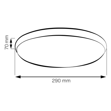 Plafonieră LED LIBRA LED/15W/230V 4000K Ø 29 cm aurie