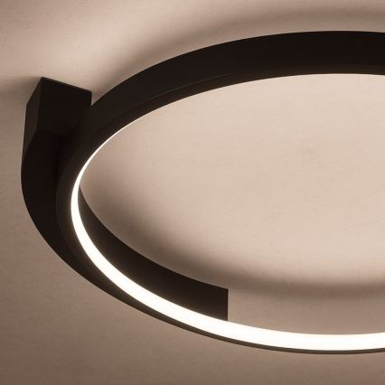 Plafonieră LED LUNA, 18W, 230V, Ø 42,5 cm, neagră