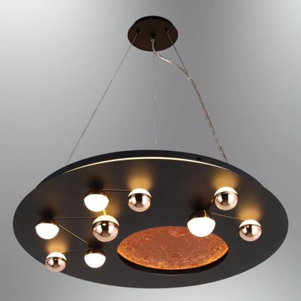 Plafonieră LED MARS, 58 W, 230 V, 3000 K, neagră