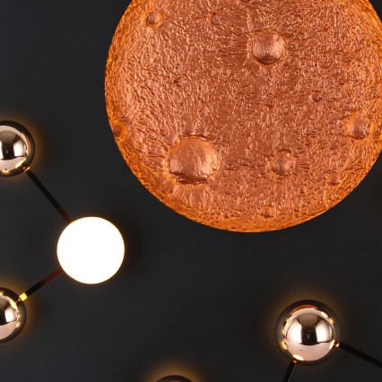 Plafonieră LED MARS, 58 W, 230 V, 3000 K, neagră