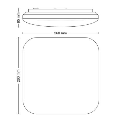 Plafonieră LED/12W/230V 4000K Philips
