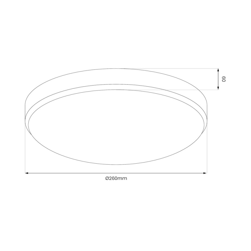 Plafonieră LED MAYA, 10W/230V, Ø 26 cm, crom lucios