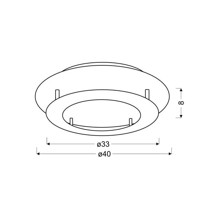Plafonieră LED MERLE LED/18W/230V