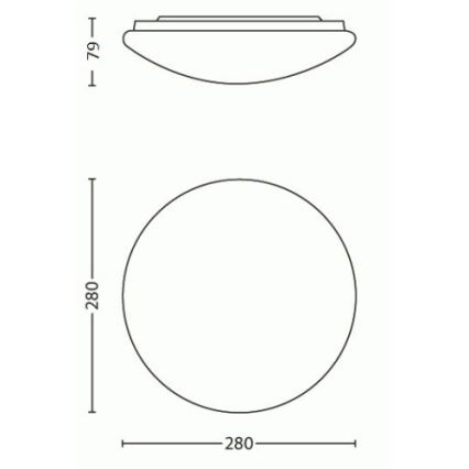 Philips 31801/31/EO - Plafoniera LED MYLIVING SUEDE 4xLED/2,4W/230V