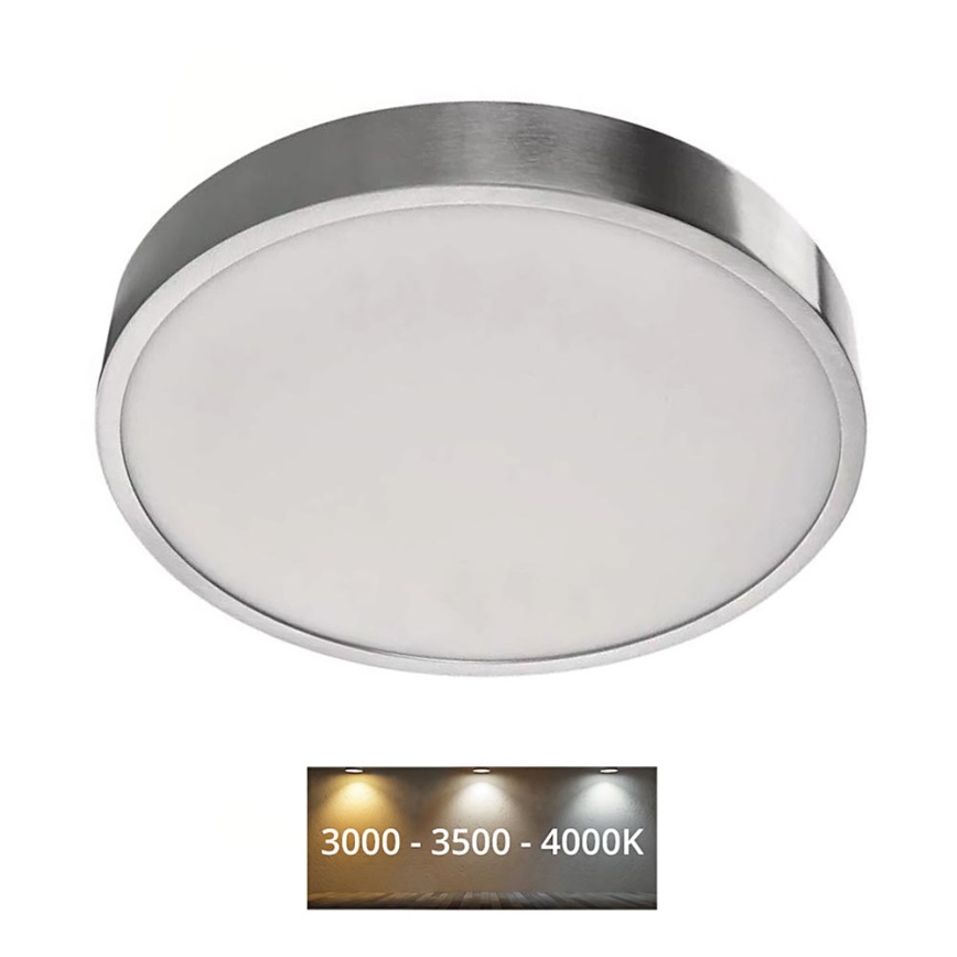 Plafonieră LED NEXXO LED/28,5W/230V 3000/3500/4000K d. 30 cm crom