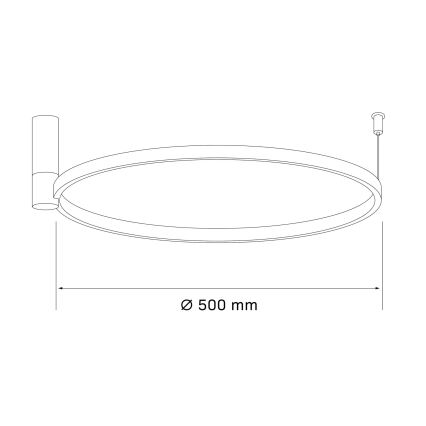 Plafonieră LED NOEMI LED/20W/230V 4000K d. 50 cm auriu