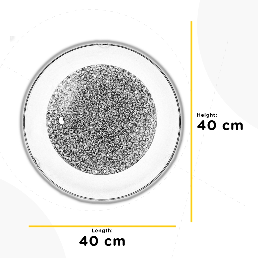 Plafonieră LED ONLI BRILL LED/18W/230V 4000K d. 40 cm