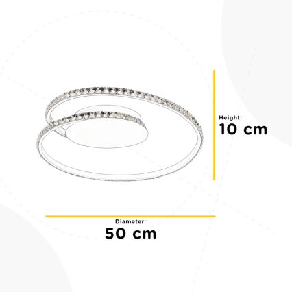 Plafonieră LED ONLI EDEN LED/26W/230V 4500K d. 50 cm alb