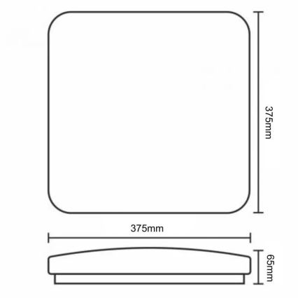 Plafonieră LED dimabilă OPAL LED/36W/230V 3000-6500K + telecomandă