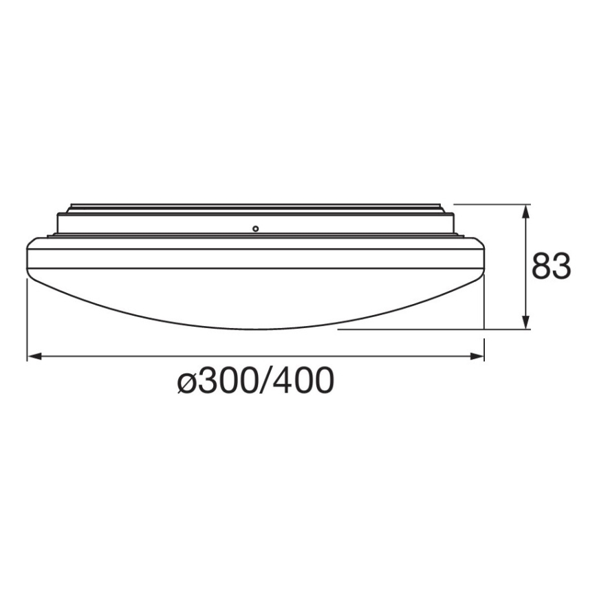 Osram - Plafonieră LED ORBIS pentru baie, cu senzor de mișcare și crepuscular, 15,5 W, 230 V, Ø 30 cm, IP44, albă