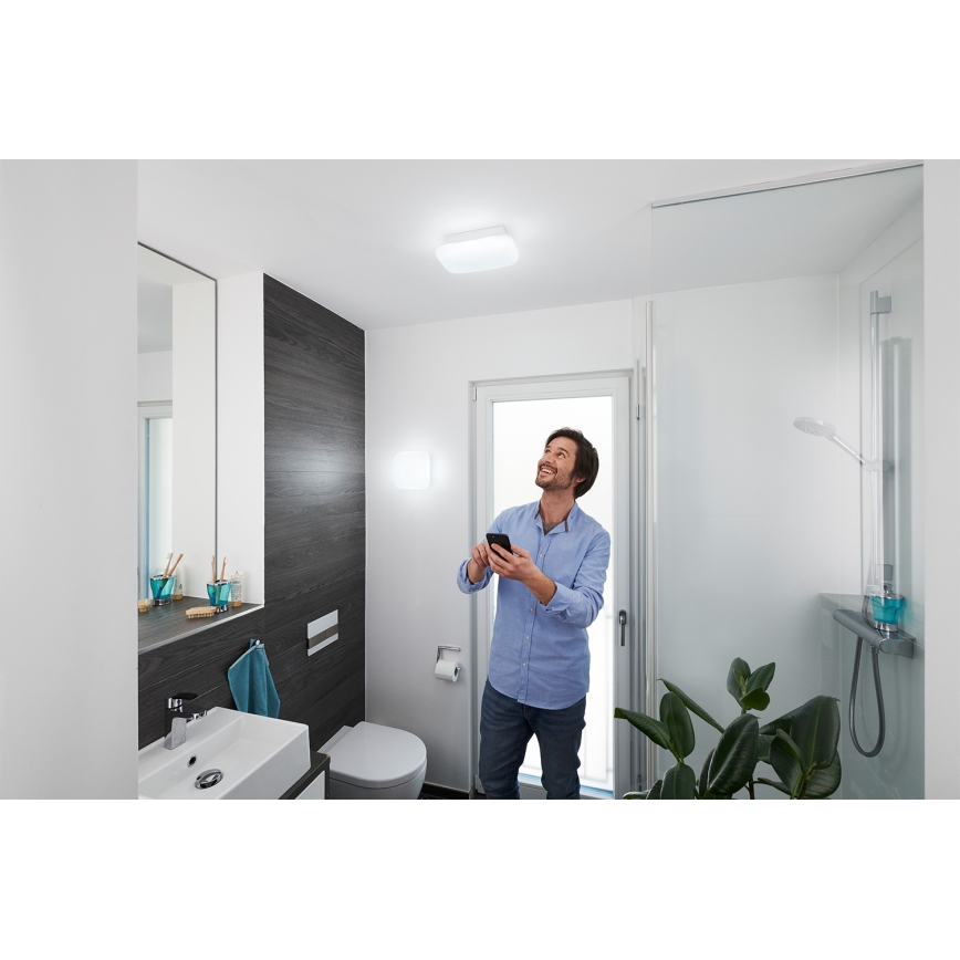 Osram - Plafonieră LED dimabilă SMART+ AQUA pentru baie, 12 W, 230 V, 3000–6500 K, IP44, Wi‑Fi