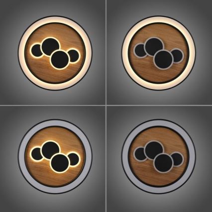 Plafonieră LED Paul Neuhaus 6284-79 ELIZA LED/55,5W/230V d. 60 cm stejar