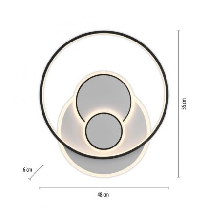 Plafonieră LED Paul Neuhaus 6392-16 MAILAK LED/27W/230V
