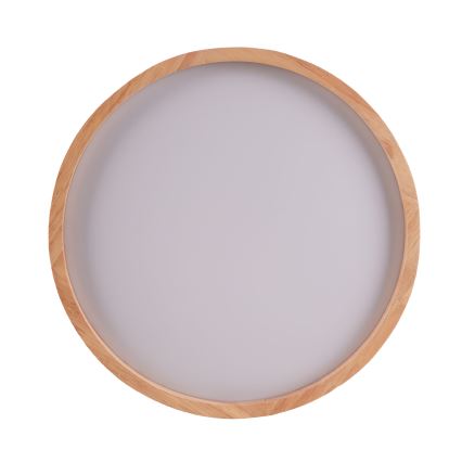 Lampă LED de tavan din lemn pentru baie, 12W/230V, Ø 27 cm, IP44, stejar