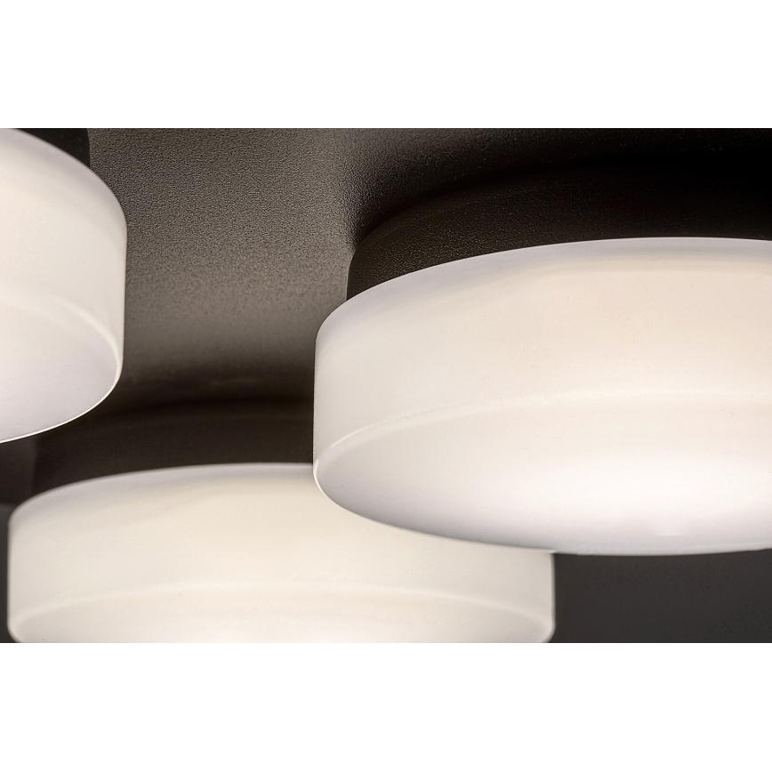 Plafonieră LED pentru baie 4xLED/5,2W/230V IP44 negru Rabalux