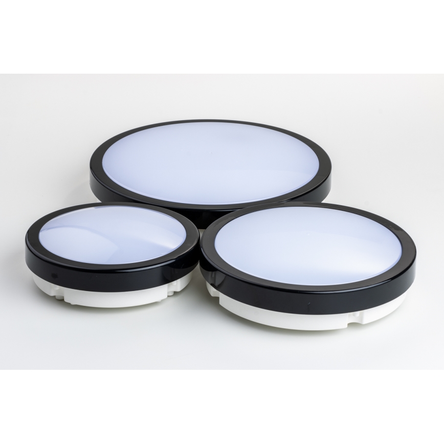 Plafonieră LED pentru baie Brilagi PERA LED/18W/230V d. 22 cm IP65 negru