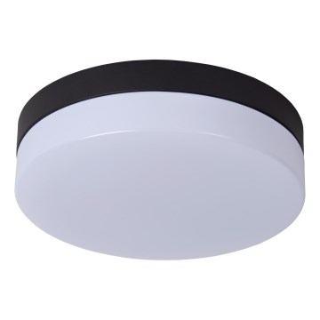 Plafonieră LED pentru baie cu senzor Lucide 79111/24/30 BISKIT LED/12W/230V d. 23 cm IP44 negru