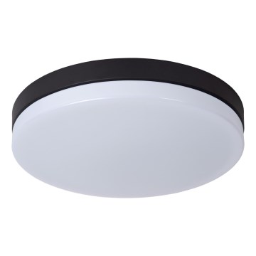 Plafonieră LED pentru baie cu senzor Lucide 79111/36/30 BISKIT LED/24W/230V d. 34,5 cm IP44 negru