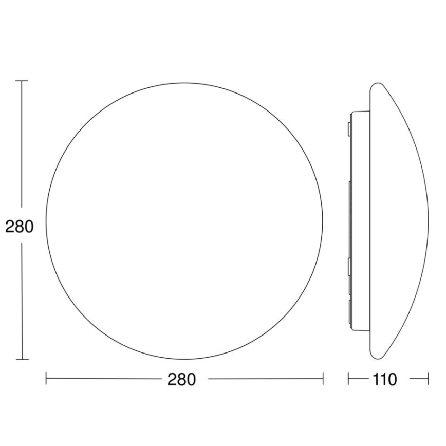 Plafonieră LED pentru baie cu senzor STEINEL 56032 RS PRO LED/9,5W/230V IP54