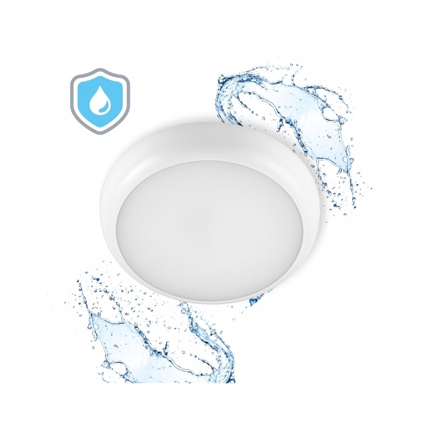 Plafonieră LED pentru baie DEFENDER LED/12/18/24W/230V 3000/4000/6500K IP65 diam. 30 cm albă