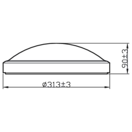 Plafonieră LED pentru baie LED/17W/230V IP44 Philips