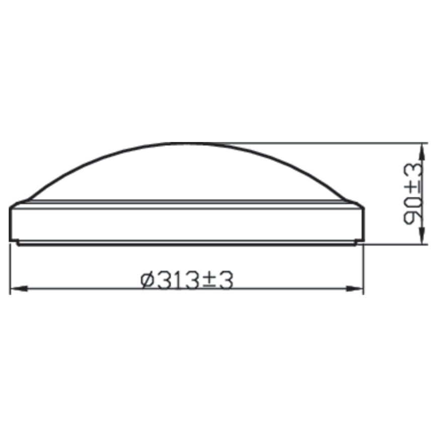Plafonieră LED pentru baie LED/17W/230V IP44 Philips