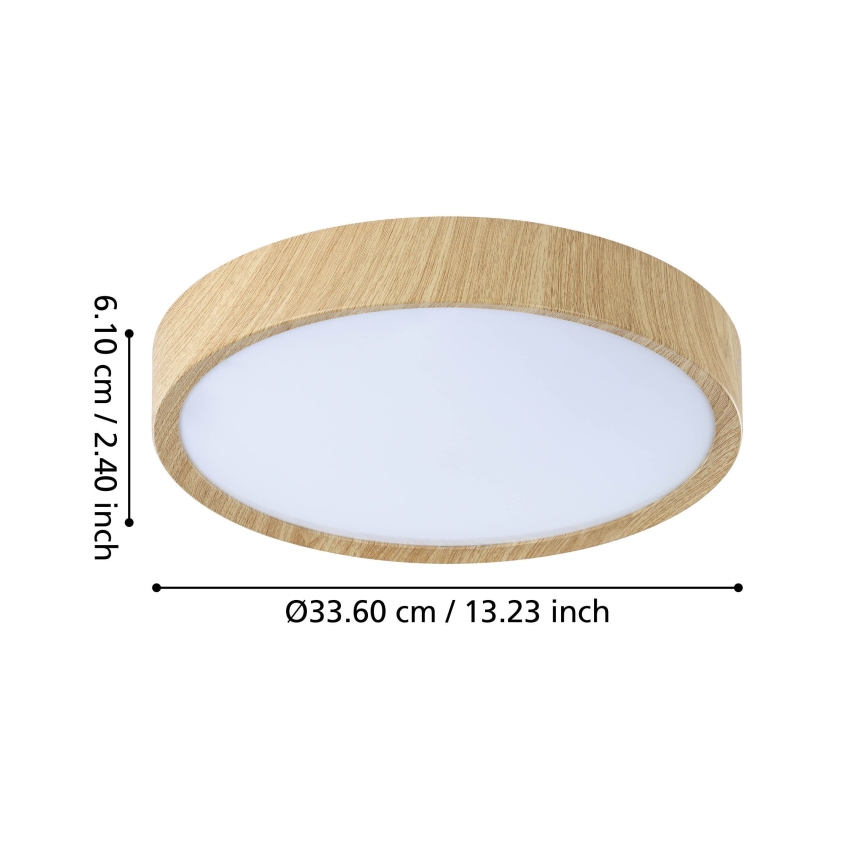Plafonieră LED pentru baie Eglo LED/14,6W/230V IP44 bej