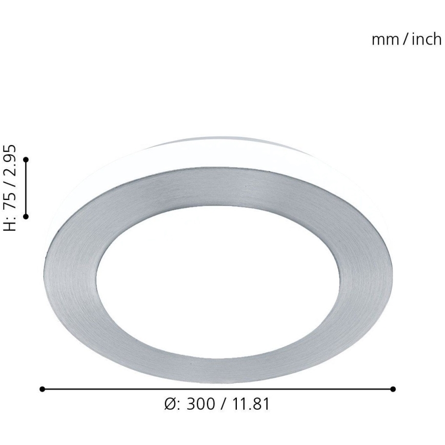 Plafonieră LED pentru baie Eglo 1xLED/11W/230V IP44