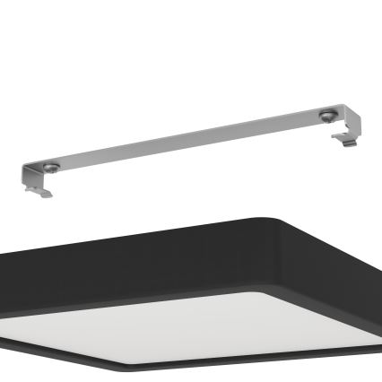Eglo - Plafonieră LED pentru baie, 17 W, 230 V, IP44, negru, 21 x 21 cm
