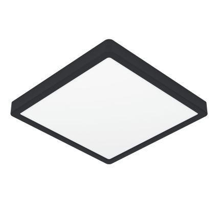 Eglo - Plafonieră LED pentru baie, 13W/230V, 2700/4000/6500K, 29x29 cm, IP44, neagră