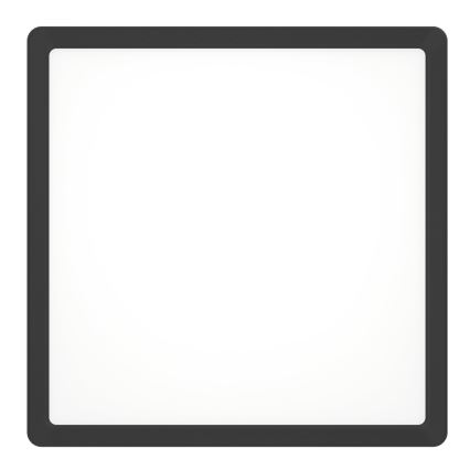 Eglo - Plafonieră LED pentru baie, 13W/230V, 2700/4000/6500K, 29x29 cm, IP44, neagră