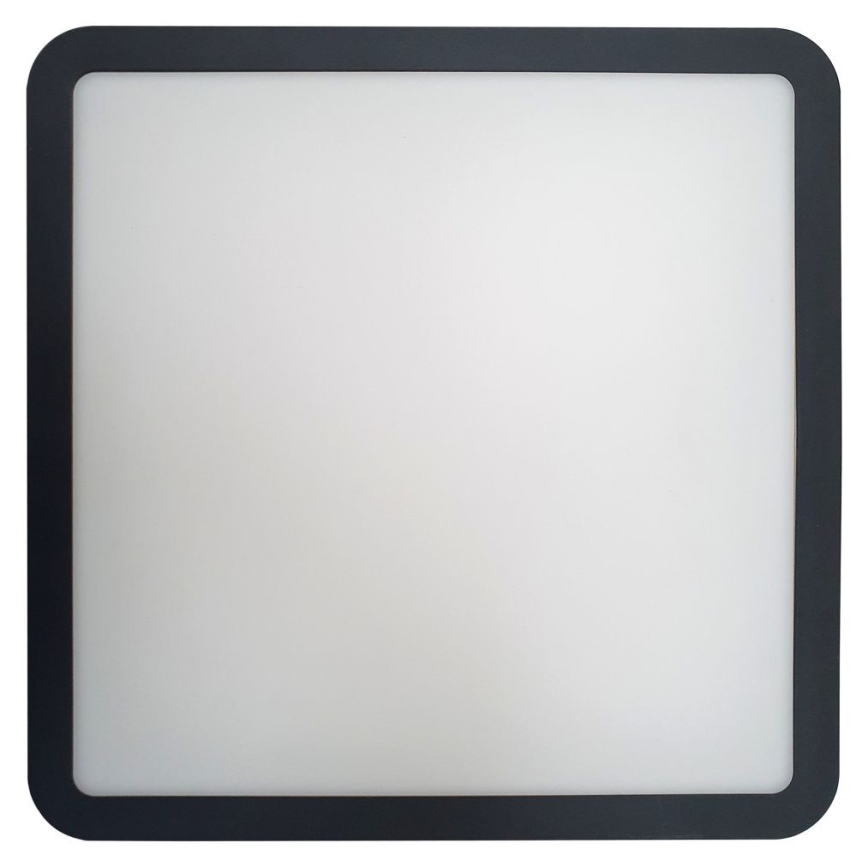 Plafonieră LED pentru baie ELLÉ LED/24W/230V 3000/4000/6500K 26x26 cm IP54 antracit