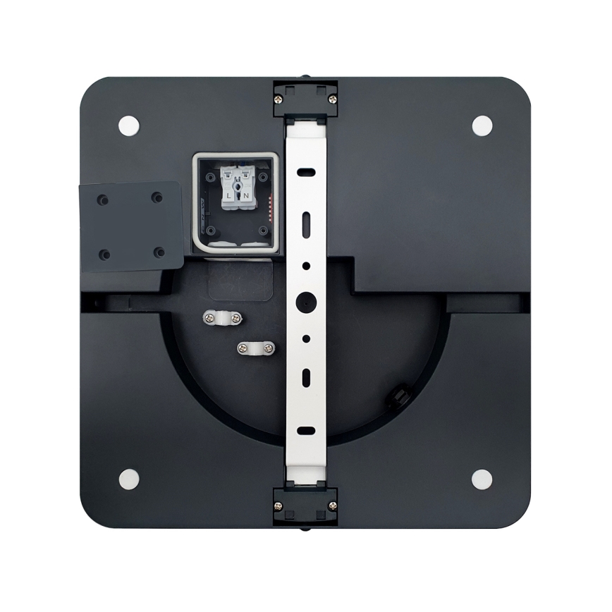 Plafonieră LED pentru baie ELLÉ LED/24W/230V 3000/4000/6500K 26x26 cm IP54 antracit