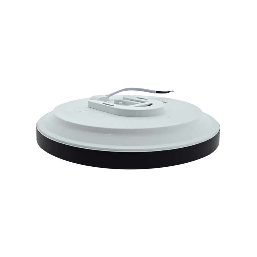 Plafonieră LED pentru baie FLUME, 10W/230V, Ø 22,5 cm, IP44, neagră