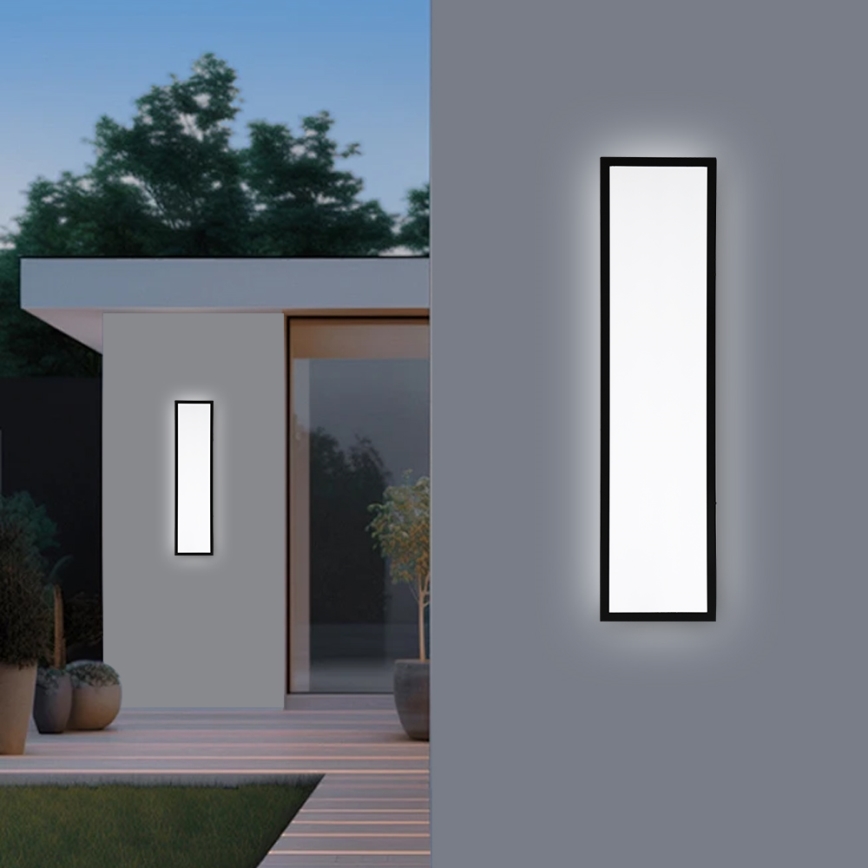 Plafonieră LED pentru baie FRAME LED/50W/230V 120x30 cm IP44 negru Brilagi