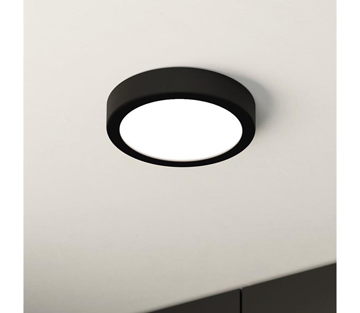 Plafonieră LED pentru baie FUEVA LED/11W/230V IP44 neagră Eglo 900637